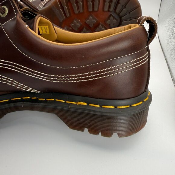 Dr. Martens Lowell Leather Moc Toe Shoes Butterscotch Brown Size USM 8 / USL 9 main image 4